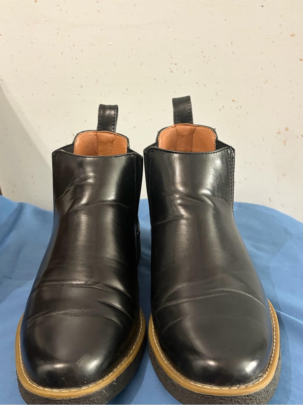 Men's Black Leather Chelsea Boots - Deer Stags